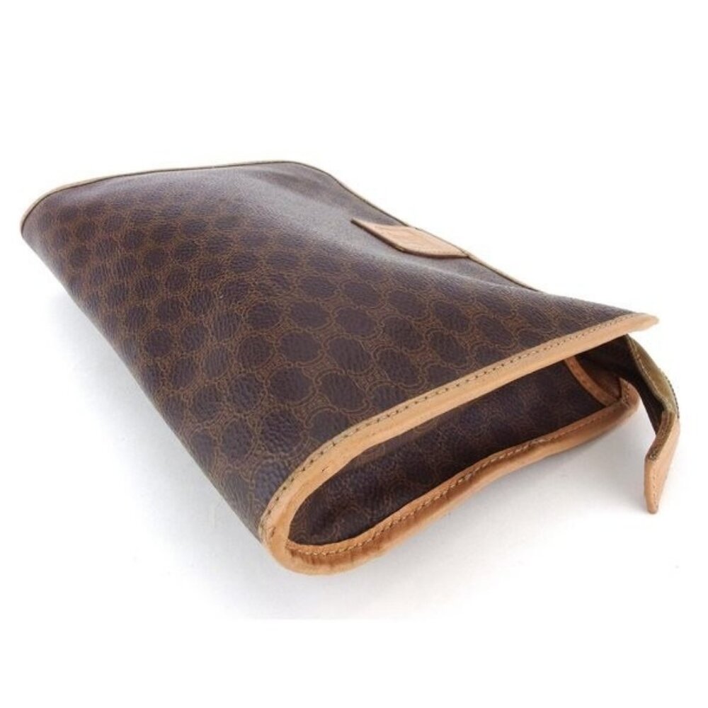 CELINE Clutch bag Brown beige Women Authentic secondhand - Picture 2 of 8
